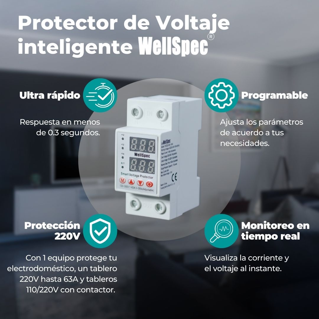 Protector de voltaje 220V-63A WellSpec - Image 3